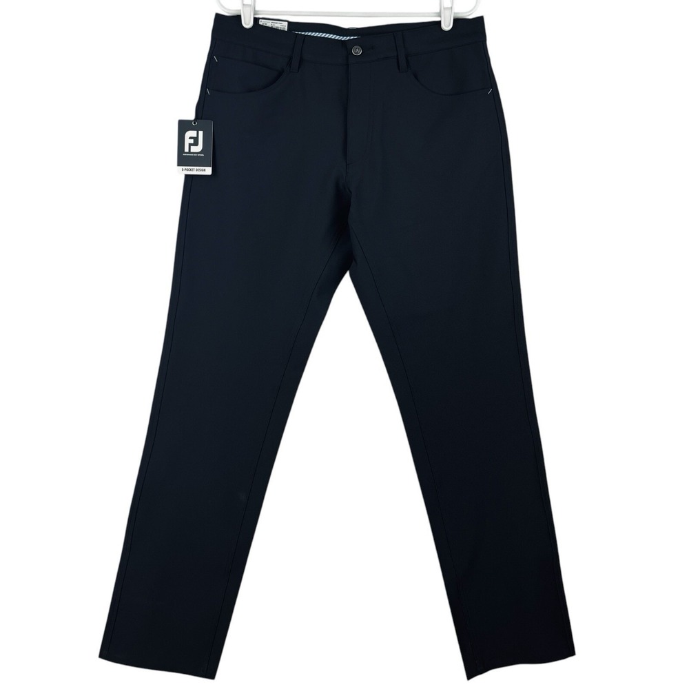 FootJoy Men's Stretch 5-Pocket Performance Golf Pants Black Athletic 30x34 NWT